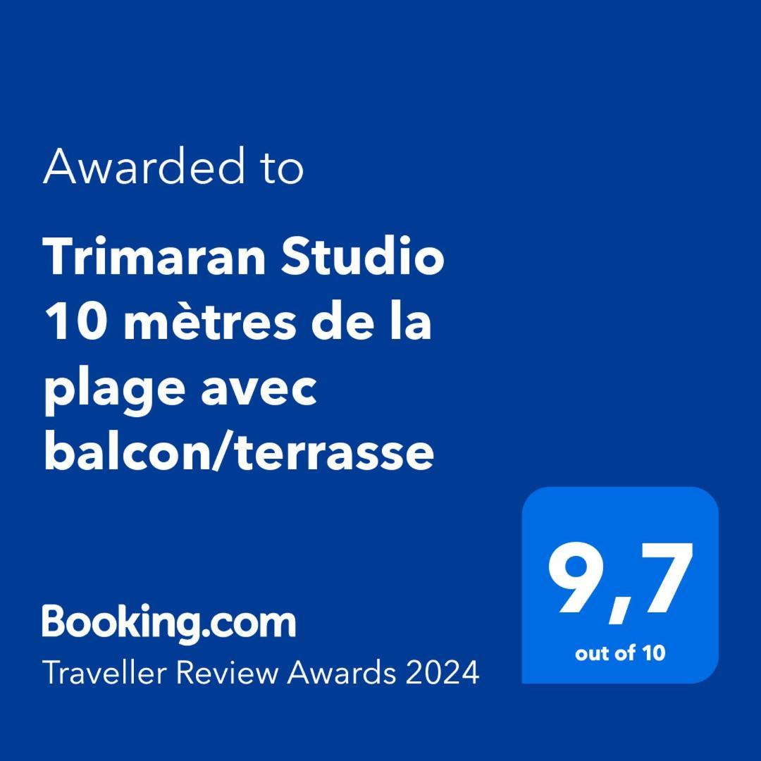 מרס-לה-באן Trimaran Studio 10 Metres De La Plage Avec Balcon/Terrasse מראה חיצוני תמונה